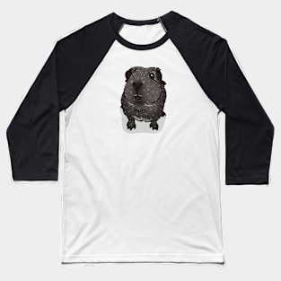 Silver Agouti Guinea Pig Baseball T-Shirt